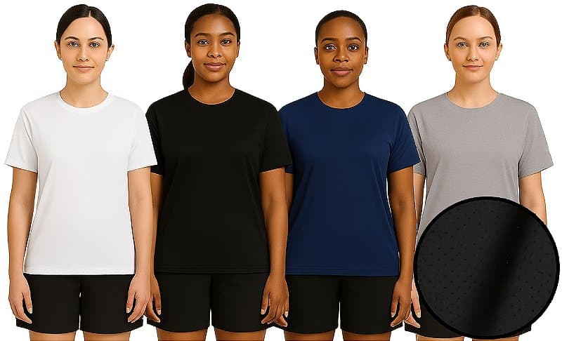 Baby Look Dry Fit - 100% Poliéster -  Fio 30/1 - LISAS, GOLA REDONDA
