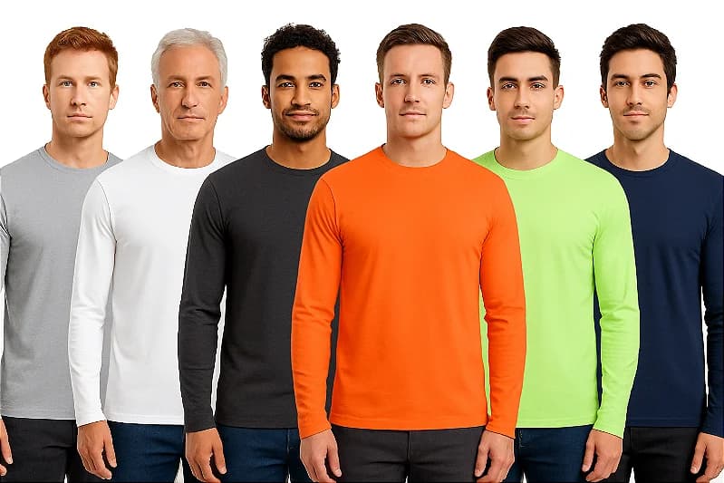 Camiseta Manga Longa (Malha Fria Para Sublimação) Filtro UV Com Elastano  (FPU50+)