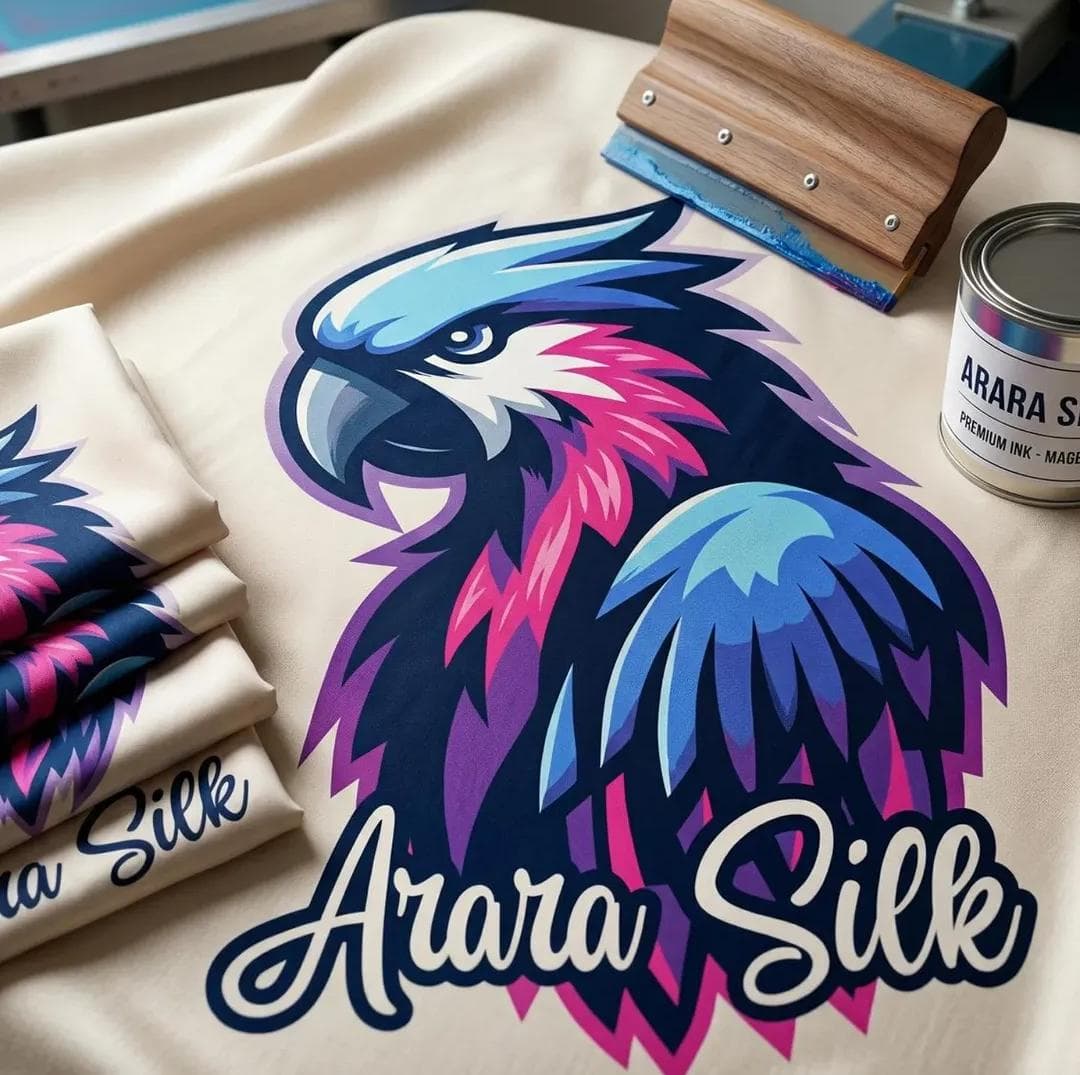 Camisetas personalizadas DTF e sublimação Arara Silk