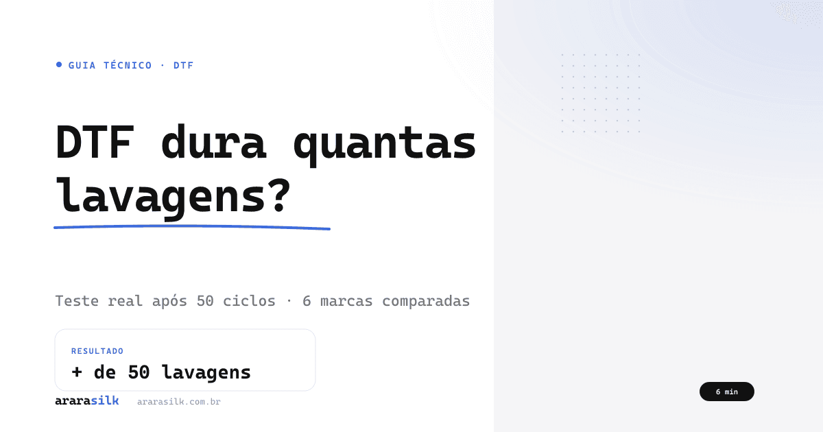 DTF Dura Quantas Lavagens? Teste Real com 6 Cenários (2026)