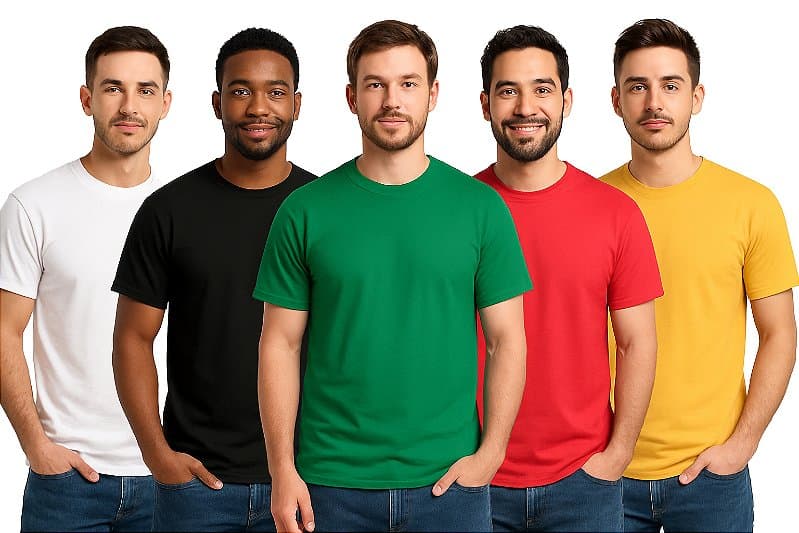 Camisetas 100% Algodão Lisas - LISAS, GOLA REDONDA