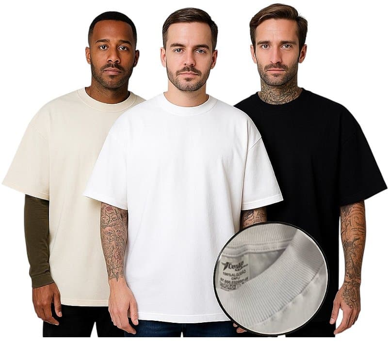 Oversized Gola Alta Algodão 94% Com Elastano 6% - 200 GRAMATURA - Ribana 2x1 Canelada - Fio 30/1