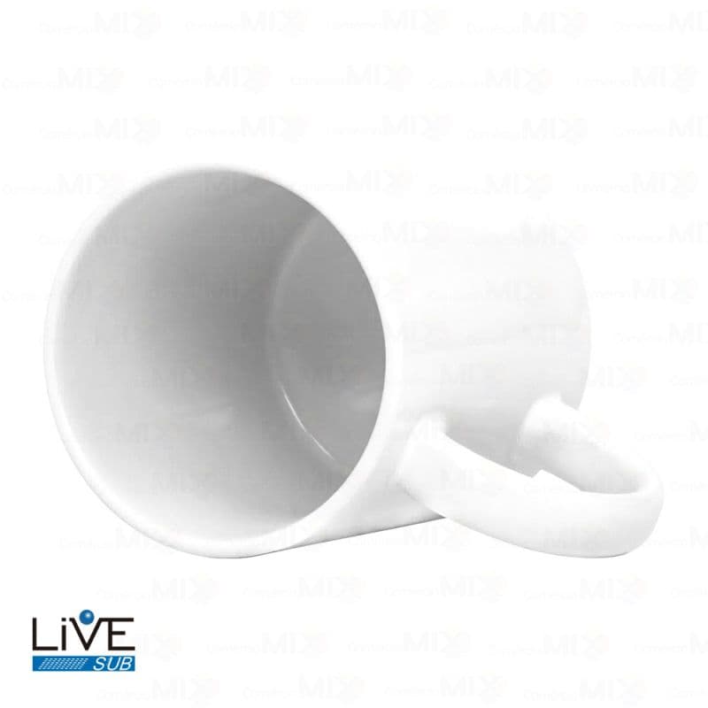 Caneca de Cerâmica Branca p/ Sublimação Live